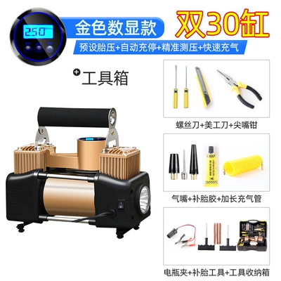 Hava nasosu | Pump - max-edition-gold-digital-display-toolbox-model-true-dual-30-cylinder-pure-copper-motor-includes-tools