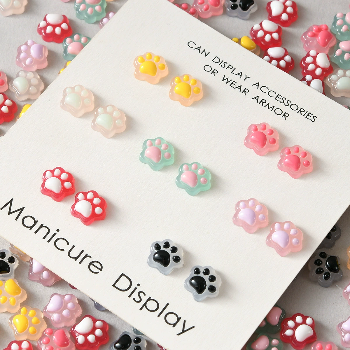 Сладкие и крутые стерео кошачьи когти, аксессуары для дизайна ногтей, милый мультяшный кремовый клей для кошачьих когтей, чехол для мобильного телефона «сделай сам», носимые аксессуары для ногтей