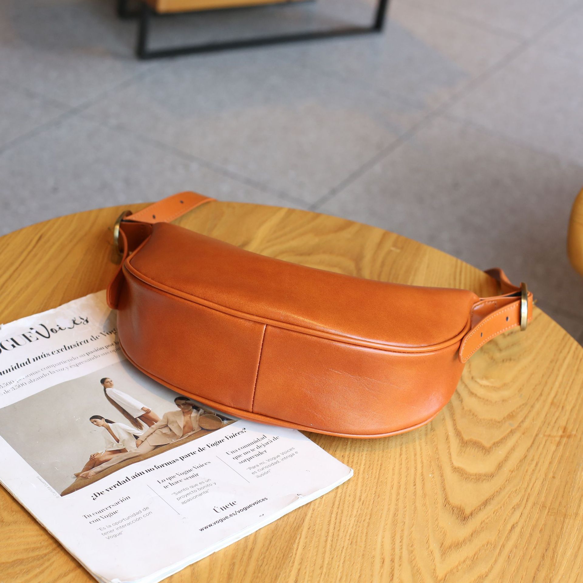 Women's One Shoulder Crossbody Bag, Versatile Vegetable Tanned_voghion.com