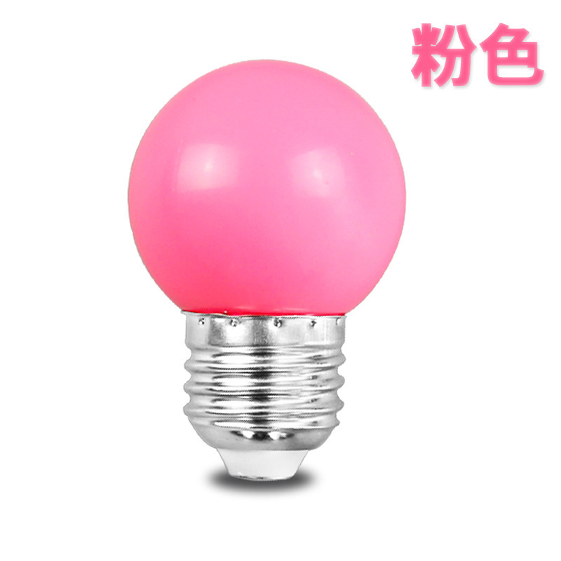 Ledカラー電球e 27元宵赤緑青黄橙ピンク紫装飾バーktv雰囲気提灯省エネランプ|undefined