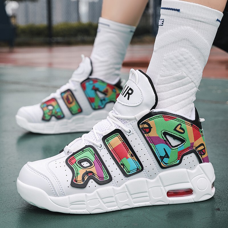 Cross-border wholesale basketball shoes men's 2023 New Youth high-top breathable student casual sneaker sneakers