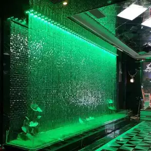 Водяная завеса из нержавеющей сетки уличный фонтан на заказ