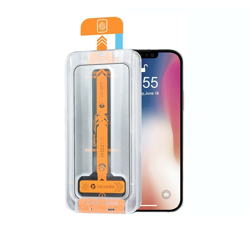 Adecuado para película templada de iPhone 16, protector de pantalla para 15 Pro Max, protector de pantalla automático de alta definición para 17 Pro, instalación rápida para Apple 14.