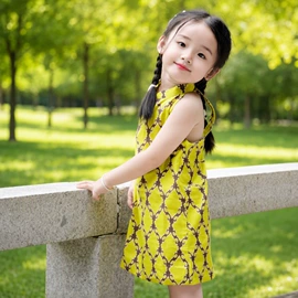 童旗袍;童民族服装;童马甲