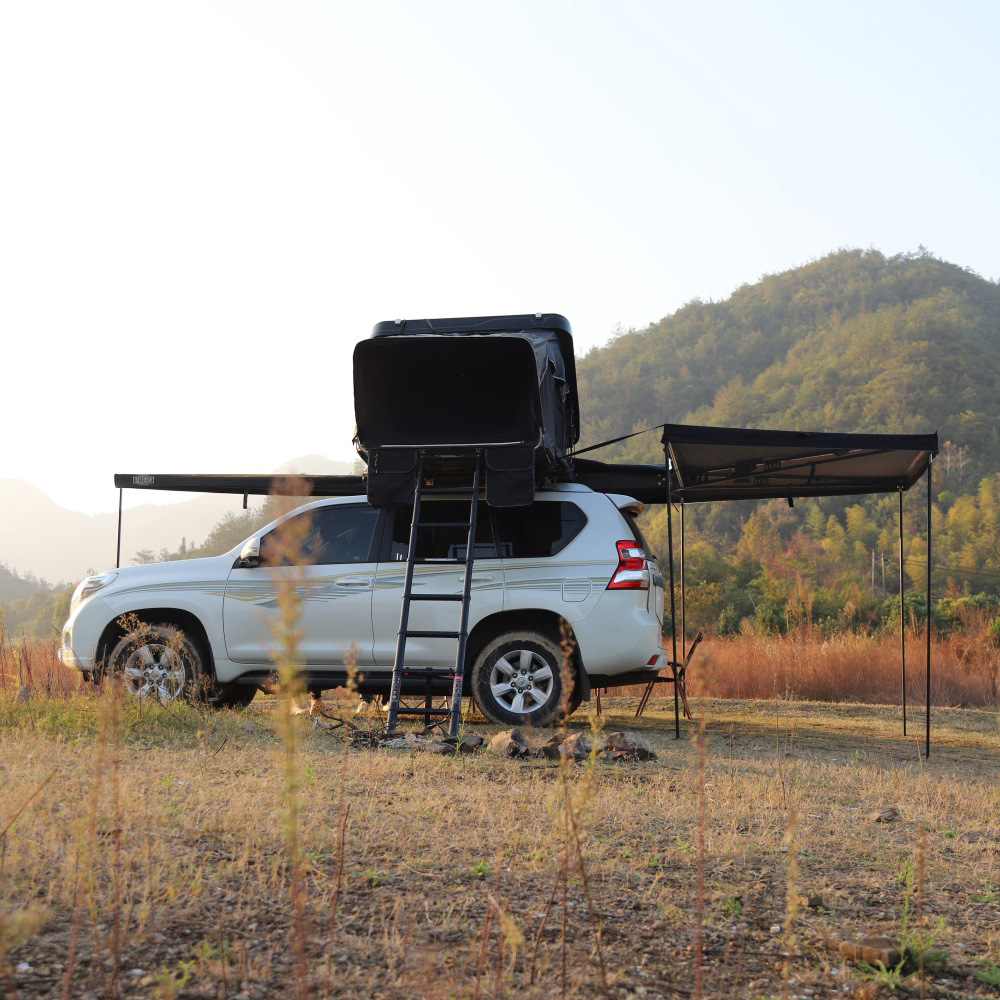 Outdoor Fully Automatic Roof Tent Suv Car Off-Road Vehicle Car-Mounted Rv Self-Driving Tour Abs Hard Shell Foldable