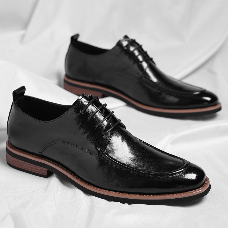 Scarpe da uomo a punta in pelle Wenzhou Oxford, taglia grande, versione europea, per affari transfrontalieri, in un unico pezzo, dropshipping_voghion.com