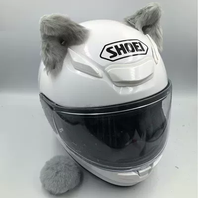 Motosiklet dəbilqələri for Motorcycles, Electric Scooters - simulation-stereo-gray-ears-with-iron-wire