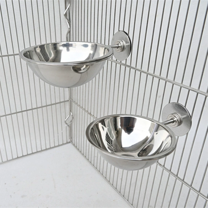 Новый Parrot Bird из нержавеющей стали миска для еды чашка для воды чашка для кормления чашка аксессуары для птичьей клетки оптом