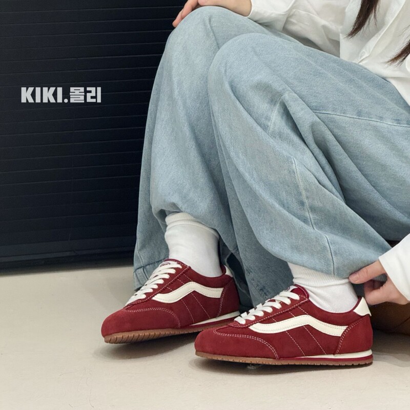 复古松弛感潮流休闲运动鞋女2025早秋新款小众平底拼色百搭德训鞋|undefined