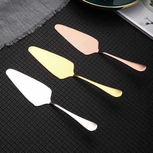 1010 Stainless Steel Triangle Tooth Cake Spatula Triangle Pizza Spatula Bread Spatula Baking Tool Specialty Knife