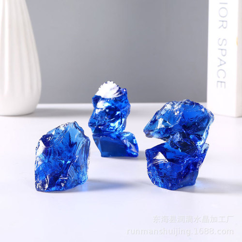 Factory supply Cobalt blue crystal quartz raw stone, aromatherapy stone diffuser stone aquarium fish tank water feature decoration stone