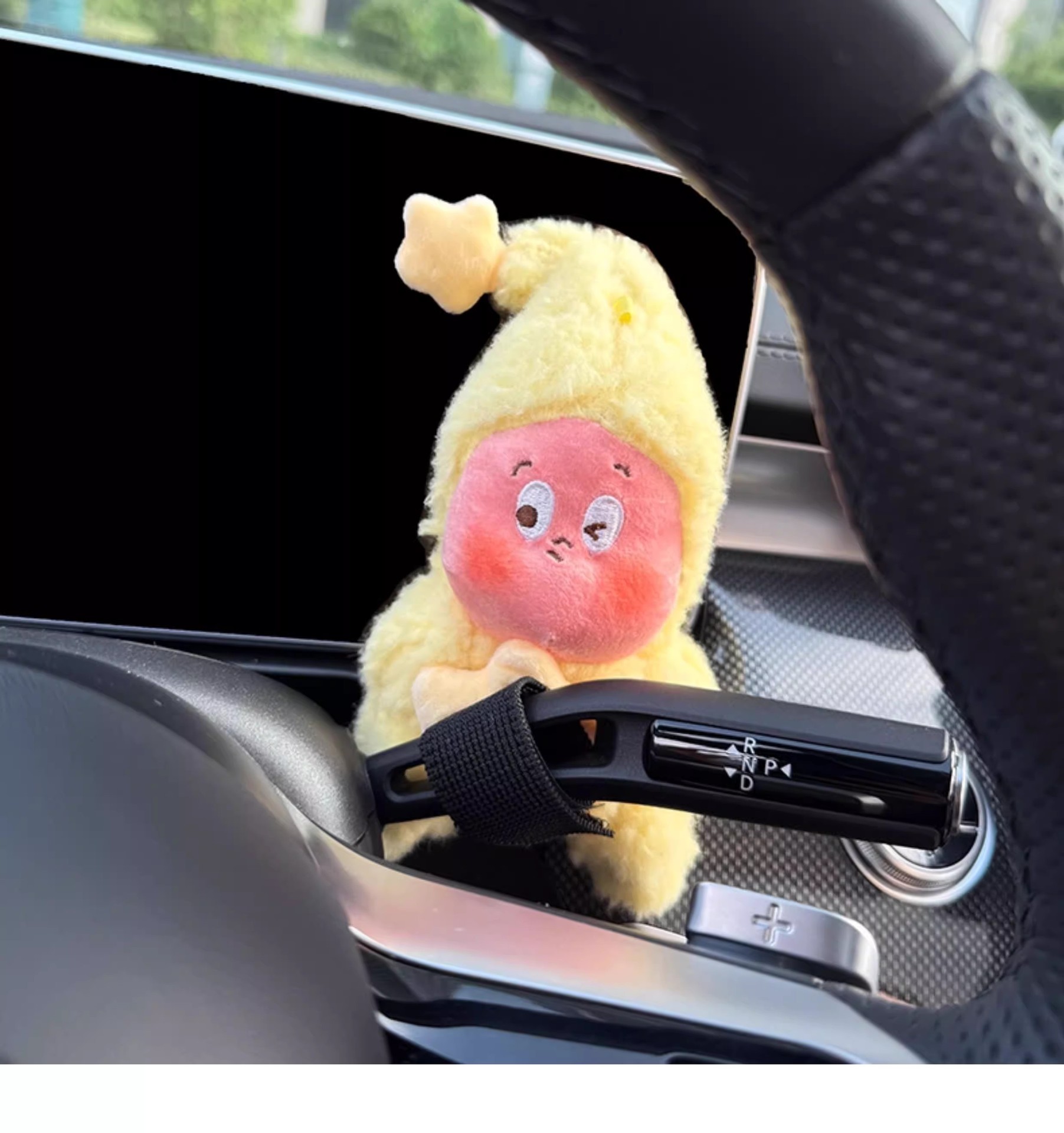 New car gear shift decoration accessory, cute star-shaped figure, wiper decoration doll, turn signal light toy for women