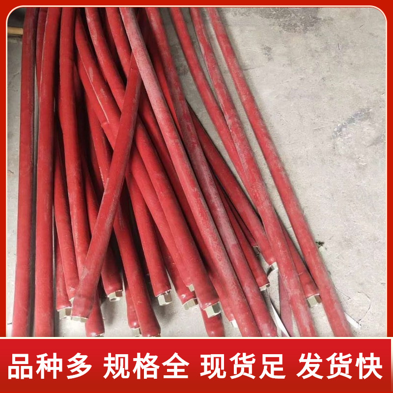 红色玻璃纤维防火保护套管硅胶玻纤耐火管工业电缆线防火保护套管