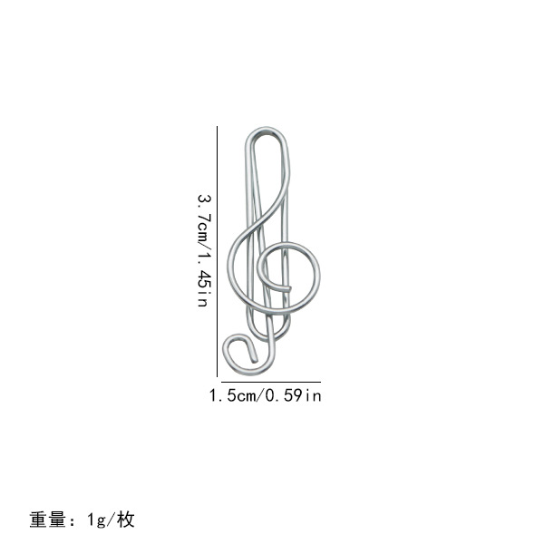 Nuevos productos 21 notas de color clips pet línea de plástico encapsulado de alto tono de música pin con fábrica de embalaje en stock