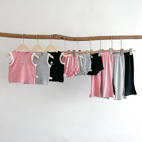 Baby clothes summer thin onesies for baby girls super cute 100-day vests and baby clothes summer baby clothes