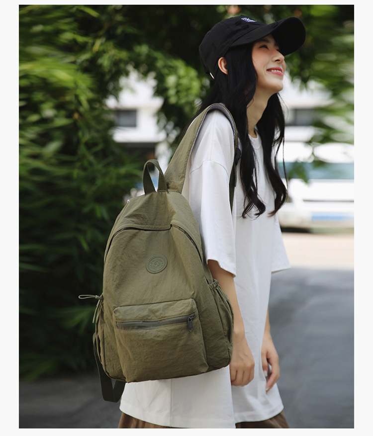 2024 Bergsteiger Reise Neuer koreanischer Stil Schulrucksack Schüler Rucksack Gymnasialschüler Mittelschüler Einfarbiger einfacher Rucksack