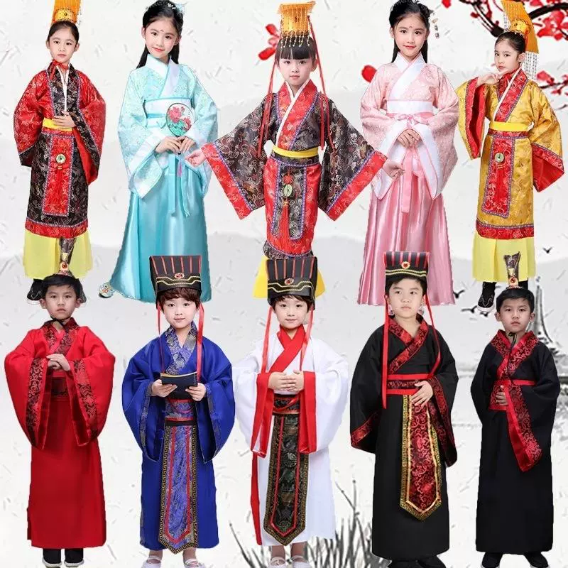 儿童古装课剧本表演话剧完璧归赵汉服装将相和蔺相如廉颇演出服饰