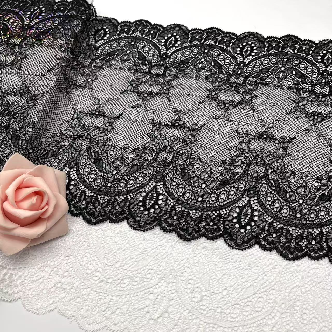 lace elastic wedding dress