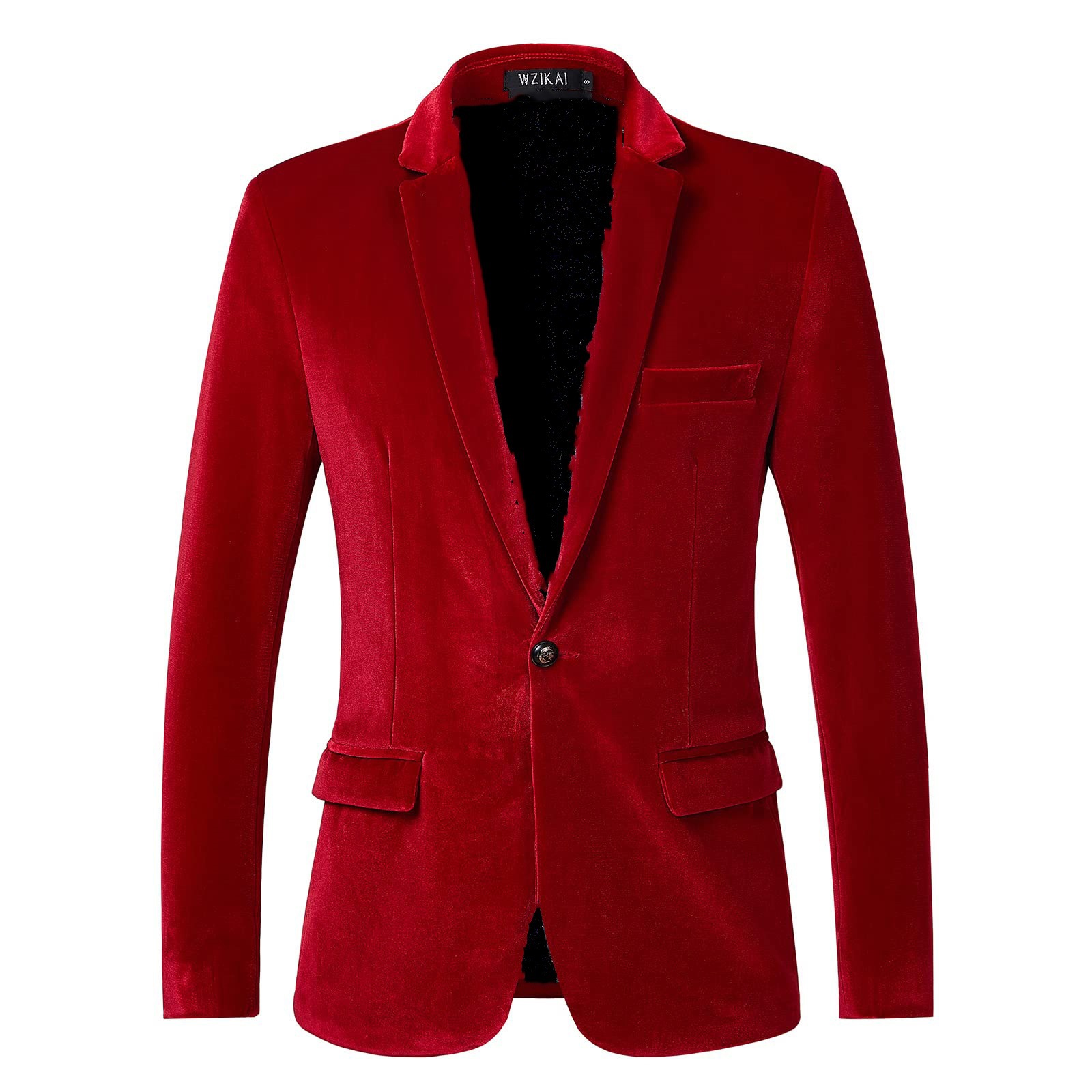 Sametist meeste bleiser slim fit - stiilne ja elegantne_voghion.com