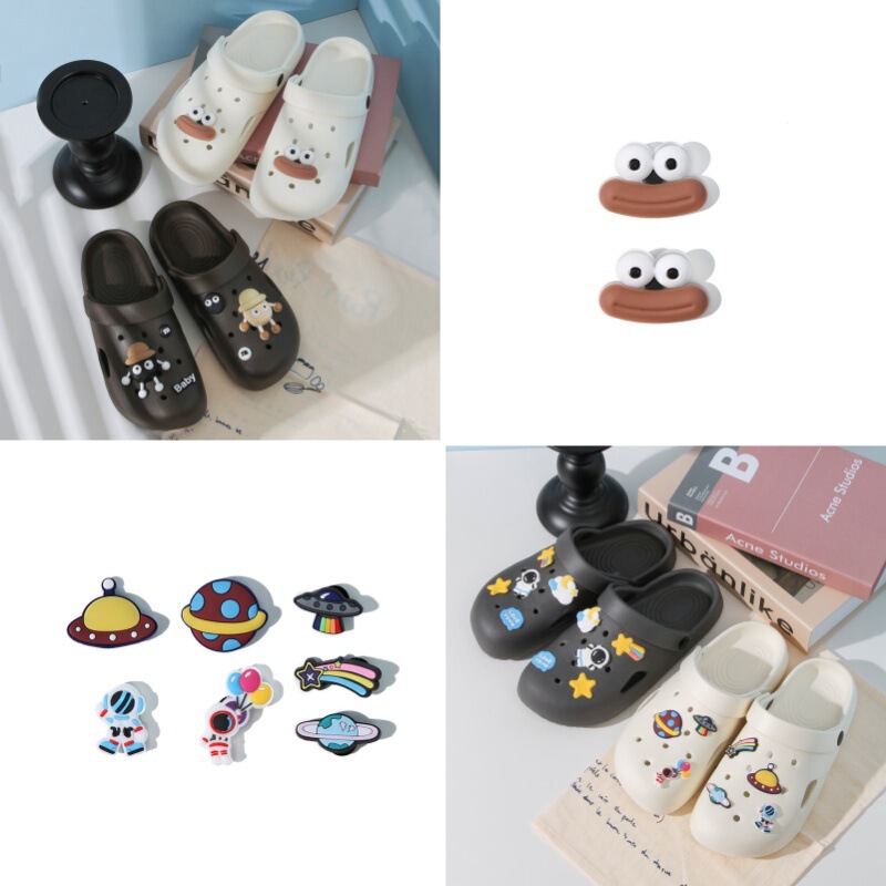 Cave Shoes Decoration 2025 Spring Tide Cartoon Wholesale Removable Shoe Flower Explosions New Shoe Buckle Couples Premium