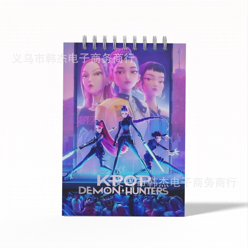 定 制K-pop demon hunter猎魔女团周边学生A6文具线圈本笔记本|undefined