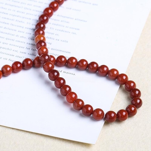 Direct sales from the manufacturer: 7A natural South Red Agate scattered beads DIY bracelet material accessories and semi-finished products batch
