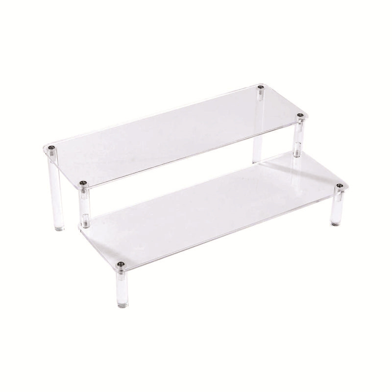 亚克力阶梯式公仔置物架手办化妆品多层展示架包包口红香水展示架