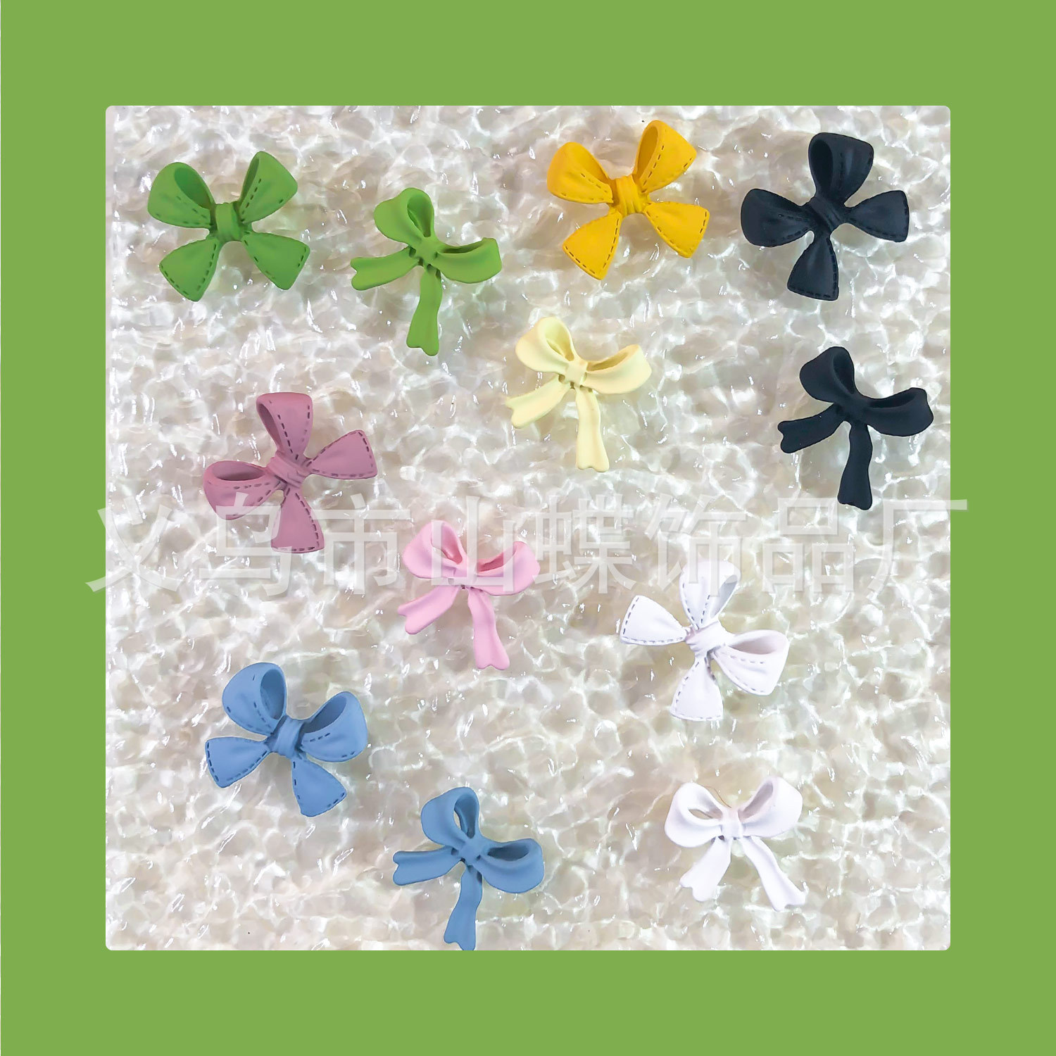 Japanese summer fresh accessory for manicure with bow