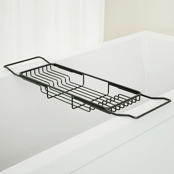 Stainless steel bathtub rack-A style black