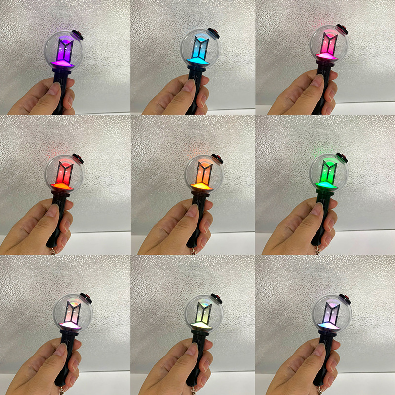 New cross-border product: BTS glowing support stick keychain, concert merchandise for fans, ARMY Bangtan Boys pendant