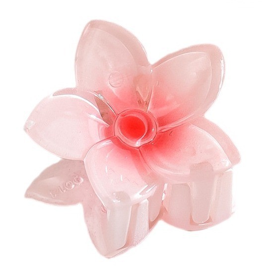 Horquilla de flor, color de flor puntiaguda, media corbata de tamaño mediano, agarre de pelo, pinza de cola de caballo alta, horquilla dulce esmerilada, hembra 4cm