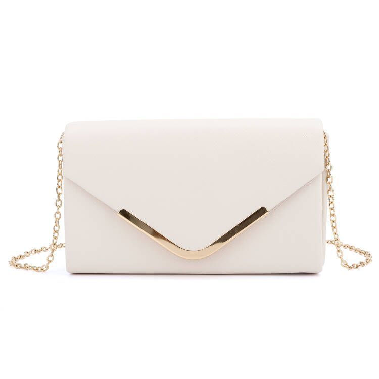 2024 Fashion New Women's Evening Clutch Banquet Bag Chain Hardware Strip Clutch Bag Single Shoulder Crossbody Cross-Border