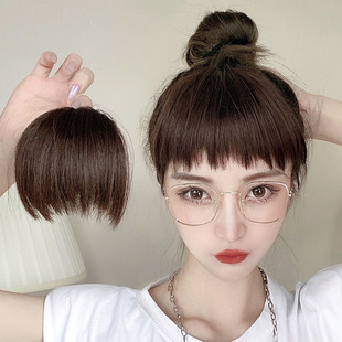 Челка, японский парик изготовленный из настоящих волос, штора