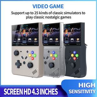 Strict selection of R43 PRO handheld game console M18 open source 3D HD 4K rocker retro arcade PSP PS1 cross-border