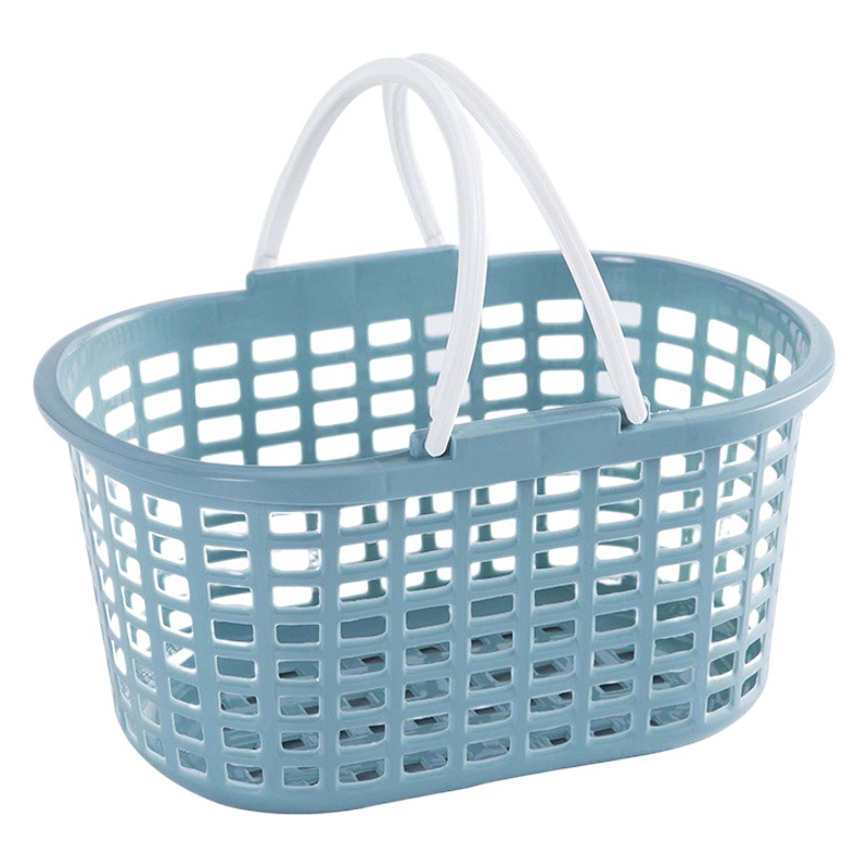 Cesta de almacenamiento de baño cesta de baño de plástico portátil cesta de lavado cesta de fresa hueco de verduras y frutas cesta de almacenamiento