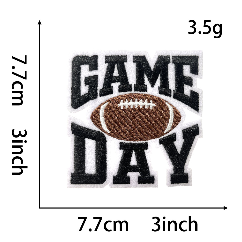 7g Weight Clothing Sticker Patches Classification 1 Piece, 1 Set Quantity Polyester Material Letter Pattern Vintage Style Style 1 Piece 1 Set Vintage Style Letter Polyester Clothing Sticker Patches 2