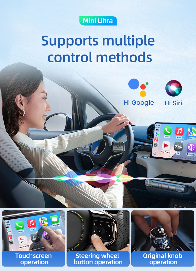 Cross-Border Carlinkit Original Car Wired to Wireless Carplay Two-In-One Interconnection Android Auto Box