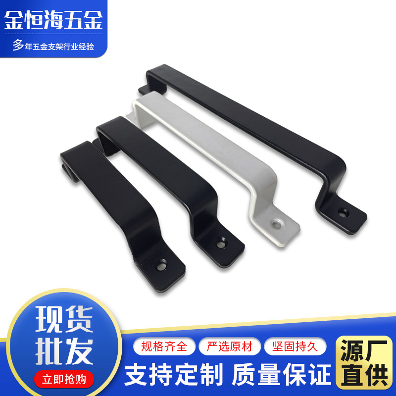 重型谷仓门拉手黑色滑动推拉门木门把手车库金属承重强实心大把手