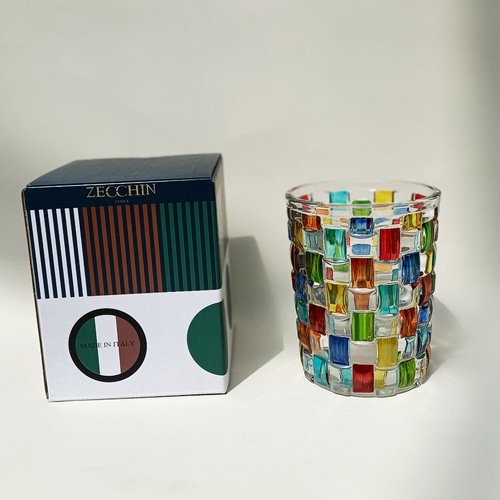 Italian designer's hand-painted line woven crystal glass whiskey glass water glass foreign wine glass