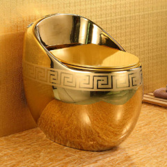 金色の卵の便器の彩金の北極の卵の便器の超旋風の土豪の金のトイレの隔臭の大きいパイプのトイレ