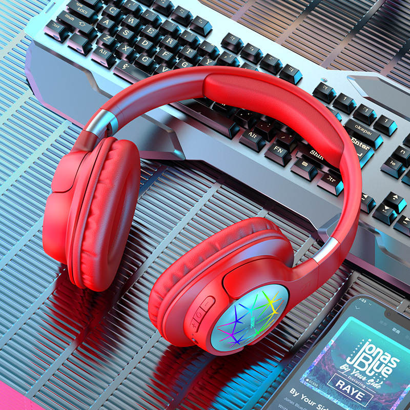 Beliebte LED-Kopfhörer mit Bluetooth von Huaqiangbei, kabellose Spielekonsole Sport E-Sport Gaming-Headset mit langer Akkulaufzeit - 8