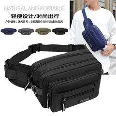 大容量ファッションスポーツウエストバッグクロスボーダー風潮メンズシングルショルダーバッグビジネスレジマルチ仕切りチェストバッグ