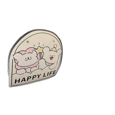Women Cute Line Puppy Car | Chair back anti-kick pad