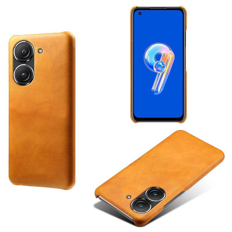 Suitable for Asus Zenfone9 Mobile Phone Case, Calf Pattern Protective Case, Mobile Phone Case, Leather Case, Leather Case, Protective Leather Case