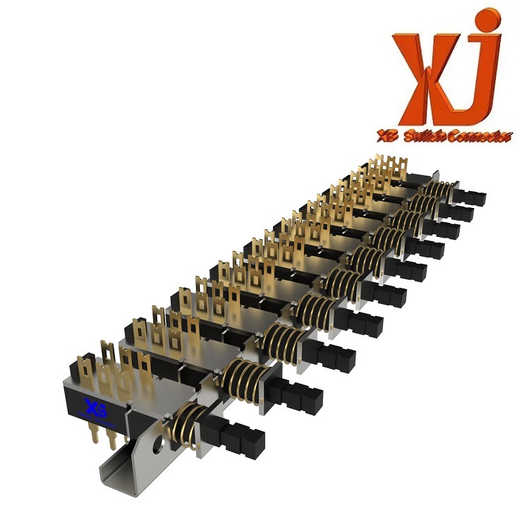 现货十联直键开关 10位琴键开关 互动自锁开关 支架互动琴键开关