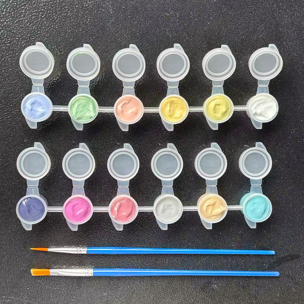 Morandi color series pigments, advanced gray acrylic pigments, self-service studio pigments, DIY col