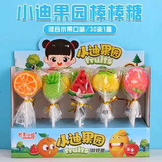 15克小迪果园棒棒糖水果味糖果小卖部整箱批儿童休闲小零食品批发