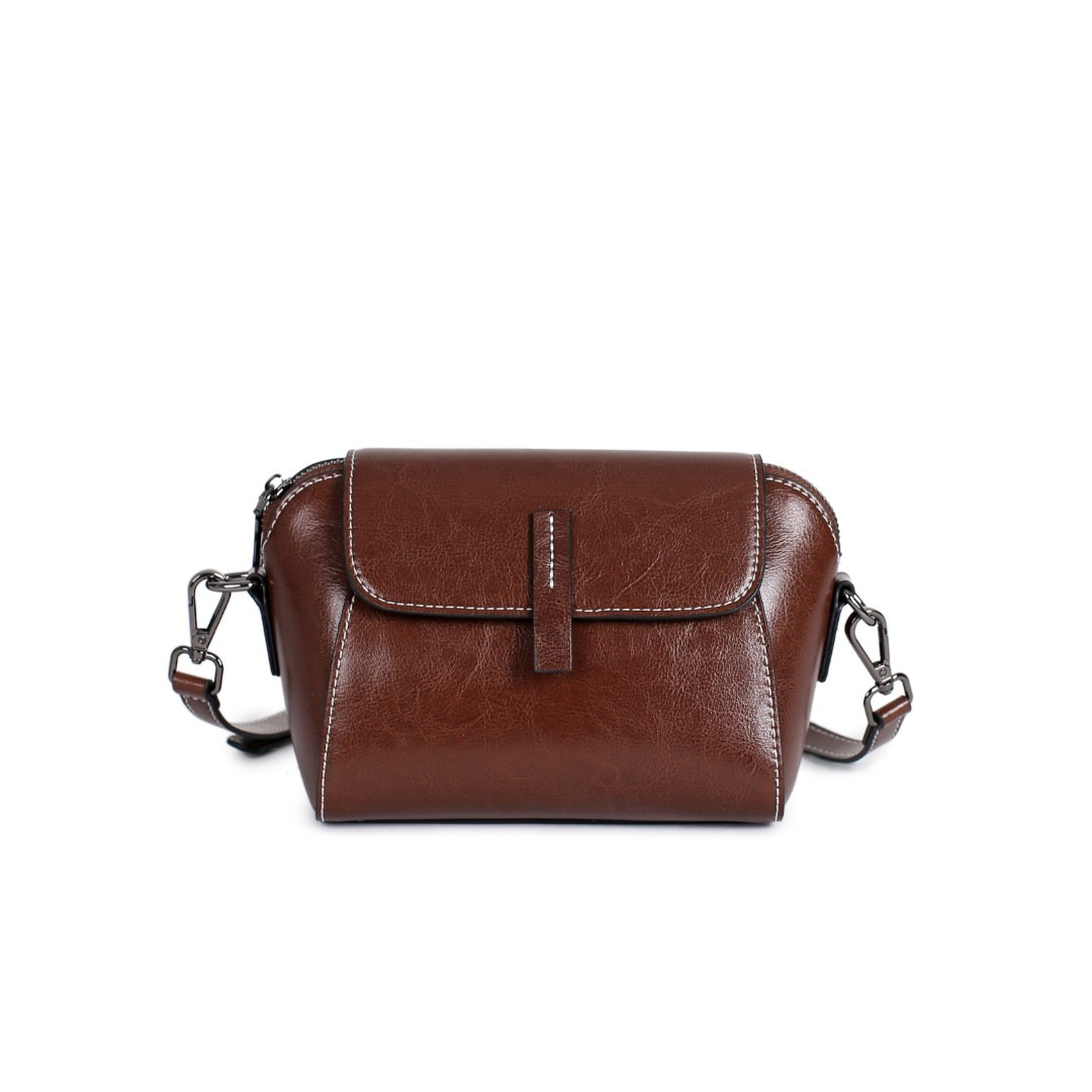 Echtleder Damen Schultertasche – Modische Shell Umhängetasche_voghion.com