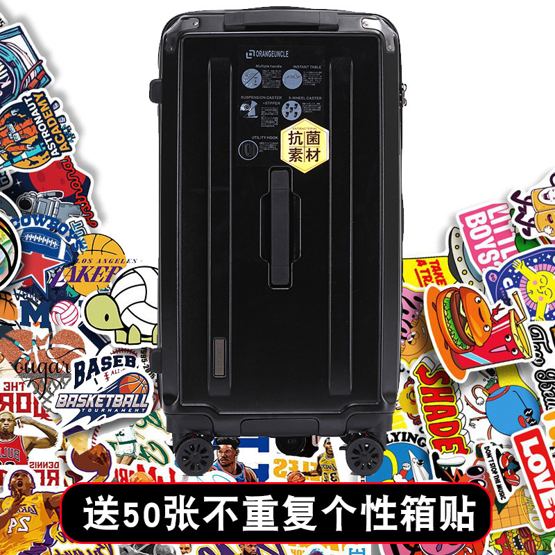 日本に輸出パスワードスーツケースメンズ大容量サイレントユニバーサルホイール肥厚ジッパートロリーケースレディーススーツケース 28inch|undefined