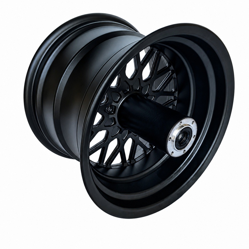 Thickened 10inch Harley electric vehicle aluminum alloy wheel hub, front and rear steel rim wheel hub accessories for scooter modification